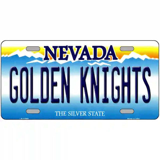 Golden Knights Nevada Metal Sign