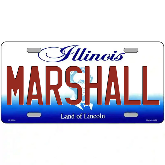 Marshall Illinois Metal Sign