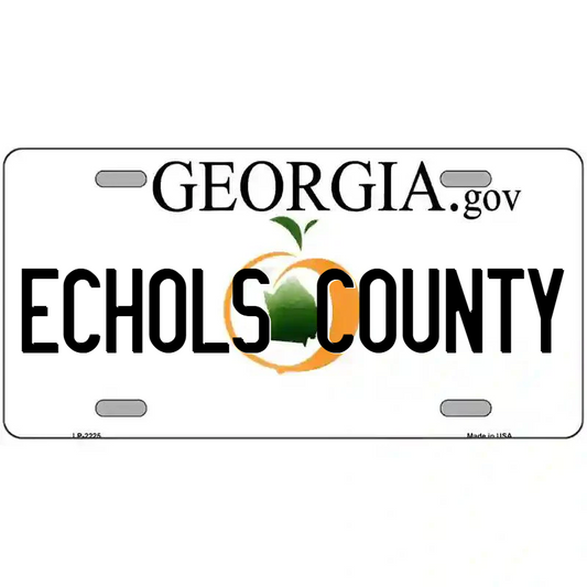 Echols County Georgia Metal Sign