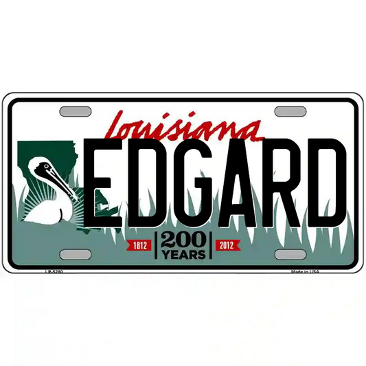 Edgard Louisiana Metal Sign