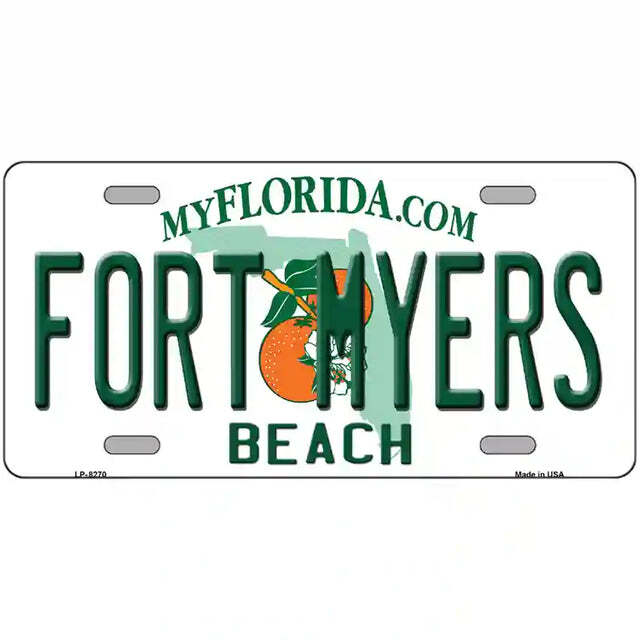 Fort Myers Beach Florida Metal Sign