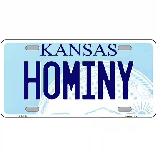 Hominy Kansas Metal Sign