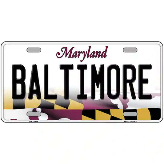 Baltimore Maryland Metal Sign