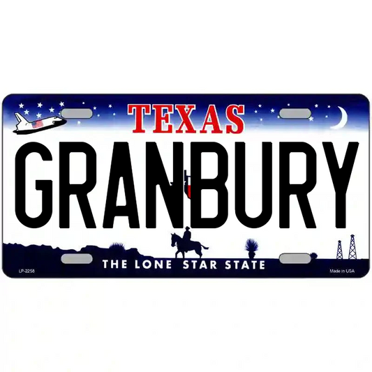 Granbury Texas Metal Sign