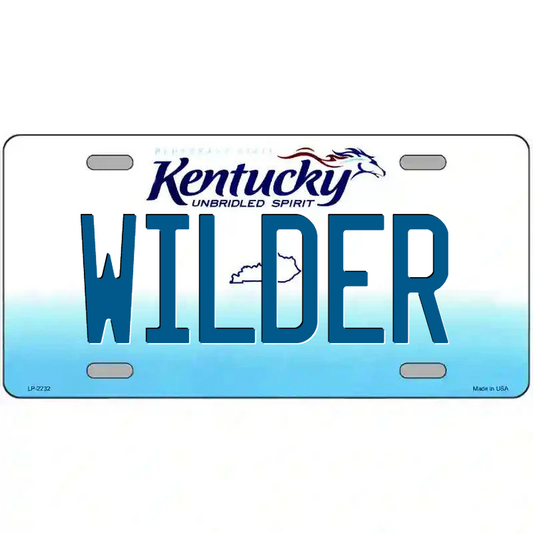 Wilder Kentucky Metal Sign