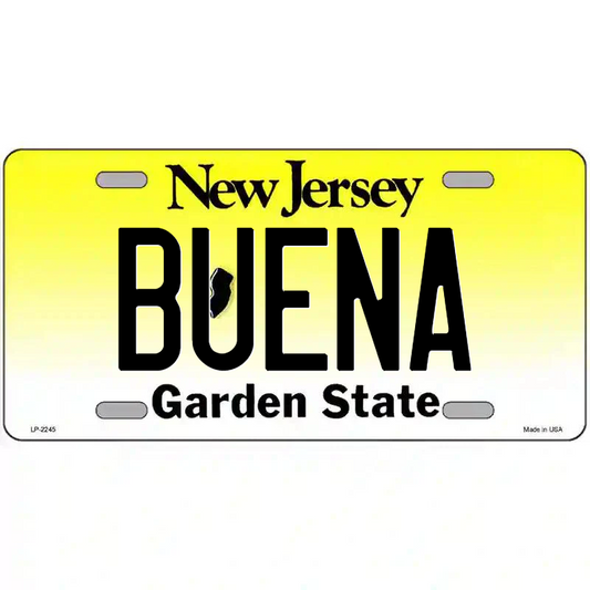 Buena New Jersey Metal Sign