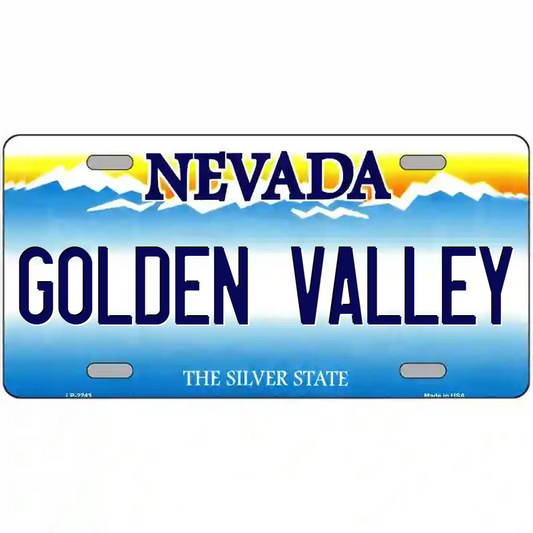 Golden Valley Nevada Metal Sign
