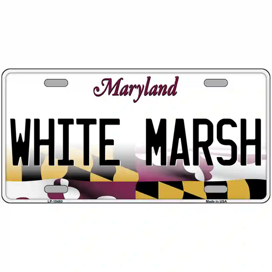 White Marsh Maryland Metal Sign
