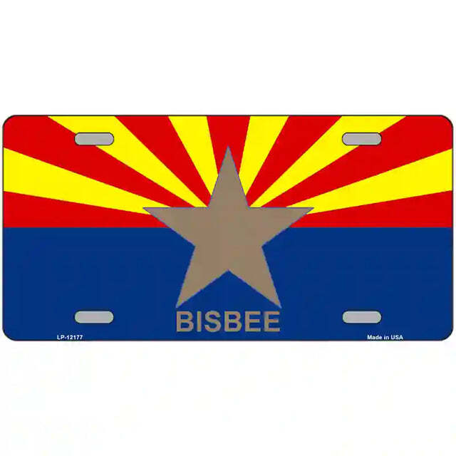 Bisbee Arizona Flag Metal Sign