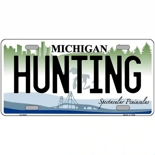 Hunting Michigan Metal Sign