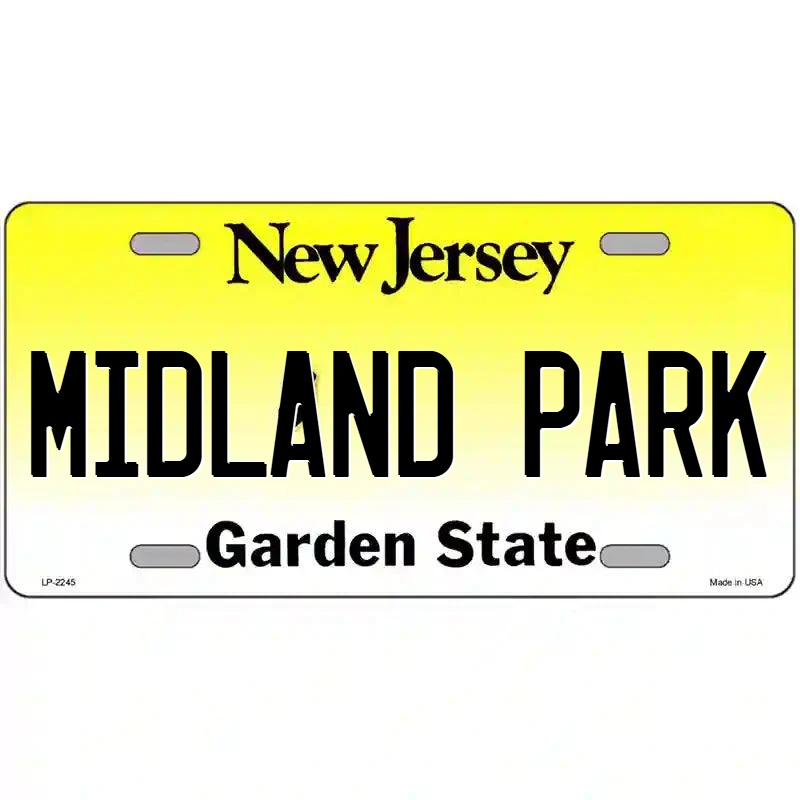 Midland Park New Jersey Metal Sign