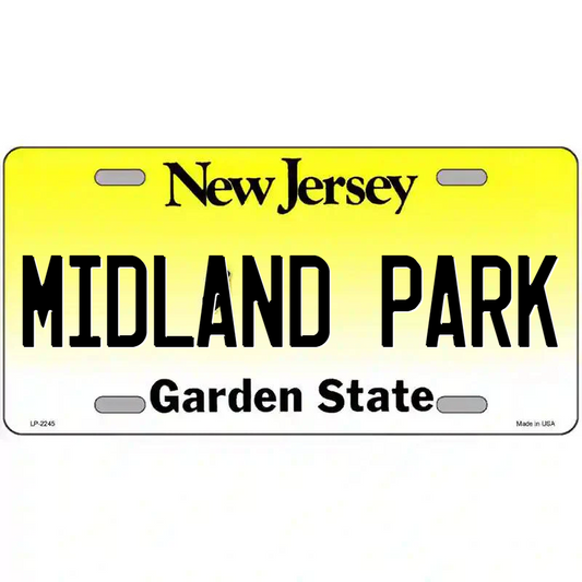 Midland Park New Jersey Metal Sign