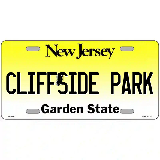 Clliffside Park New Jersey Metal Sign
