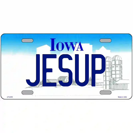 Jesup Iowa Metal Sign
