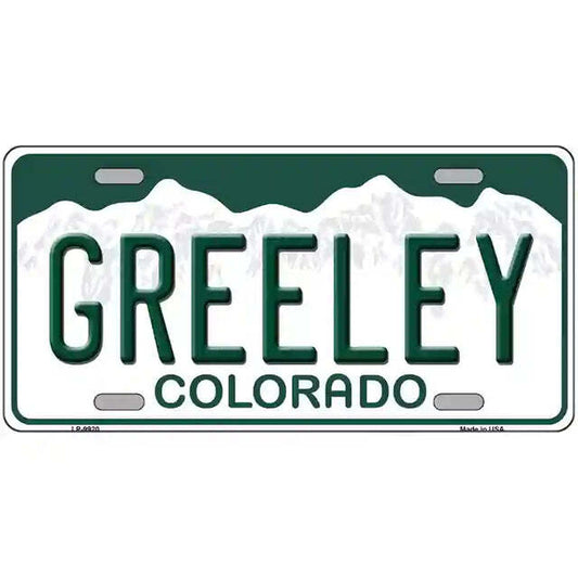 Greeley Colorado Metal Sign