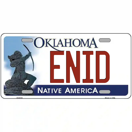 Enid Oklahoma Metal Sign