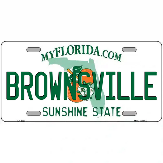 Brownsville Florida Metal Sign