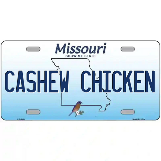 Cashew Chicken Metal Sign