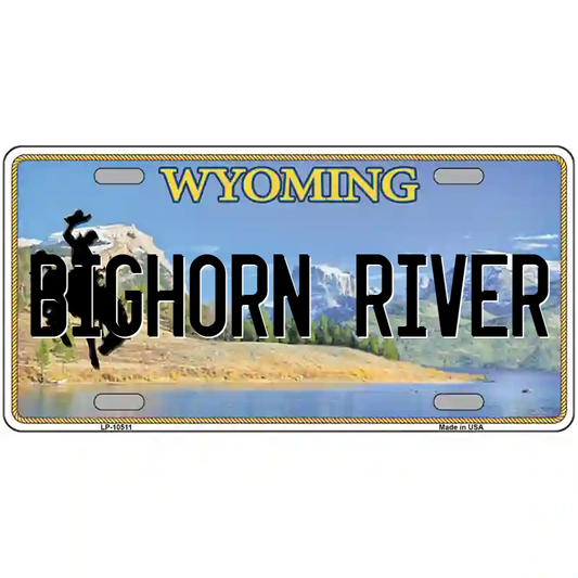 Bighorn River Wyoming Metal Sign