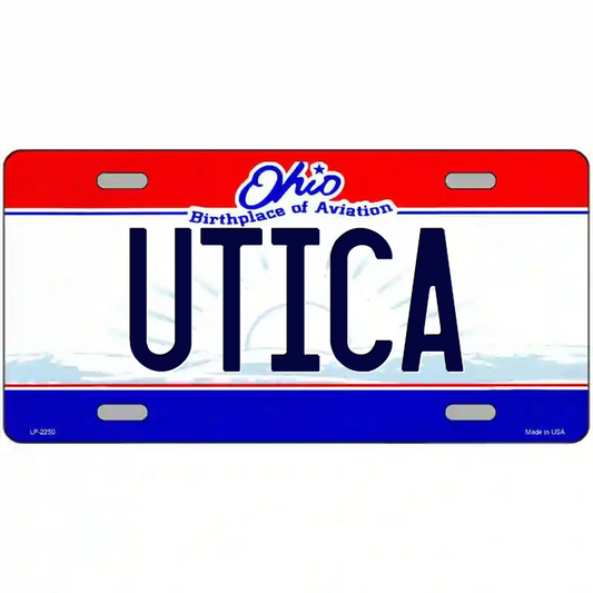 Utica Ohio Metal Sign