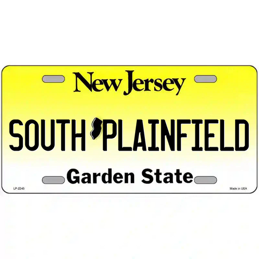South Plainfield New Jersey Metal Sign
