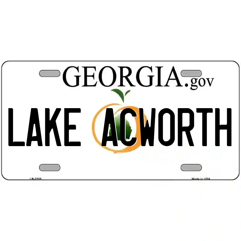 Lake Acworth Georgia Metal Sign