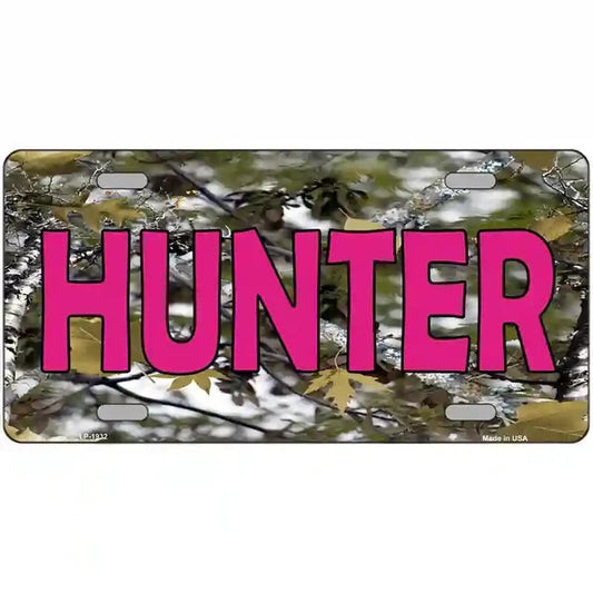 Hunter Pink Camo Metal Sign