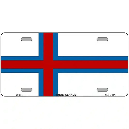 Faroe Islands Flag Metal Sign