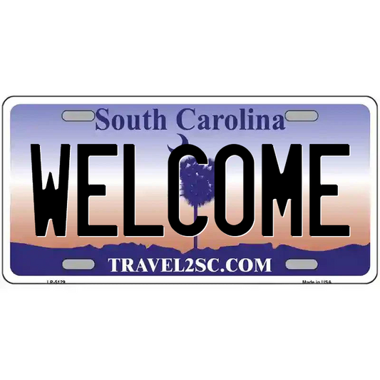 Welcome South Carolina Metal Sign