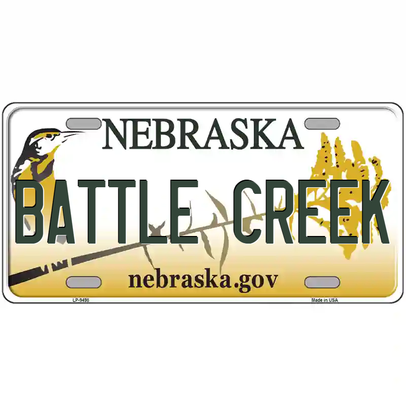 Battle Creek Nebraska Metal Sign