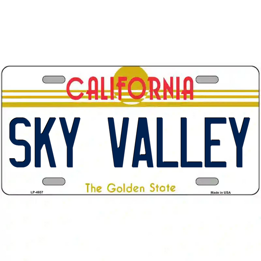 Sky Valley California Metal Sign