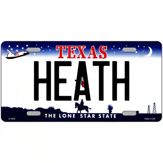 Heath Texas Metal Sign