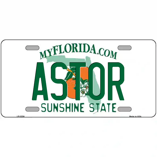 Astor Florida Metal Sign