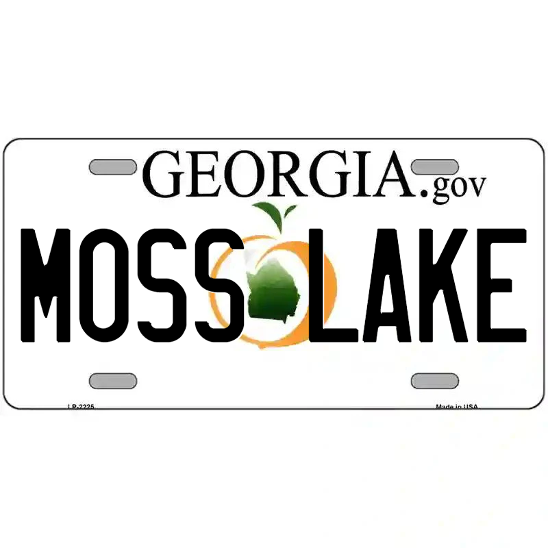 Moss Lake Georgia Metal Sign