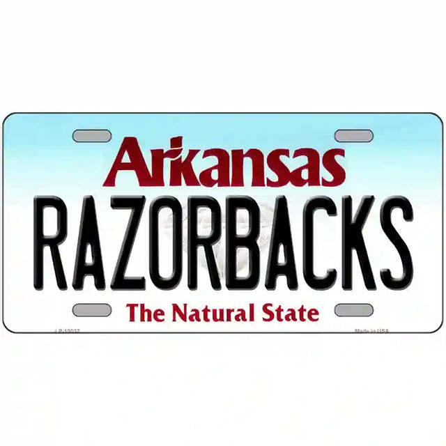 Razorbacks Arkansas Metal Sign