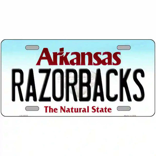 Razorbacks Arkansas Metal Sign
