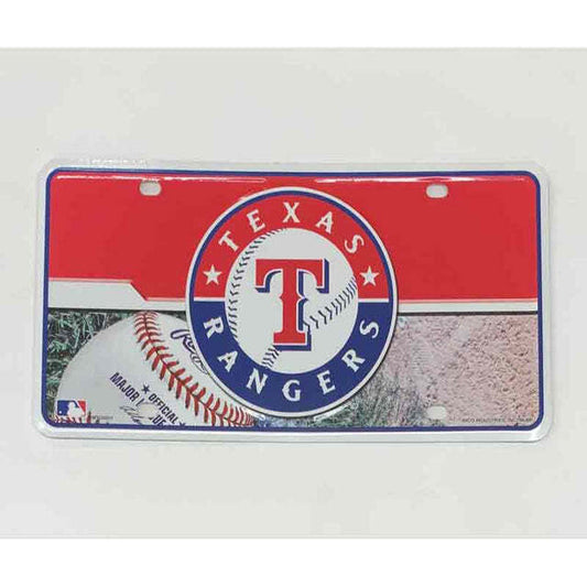 Texas Rangers Metal Sign