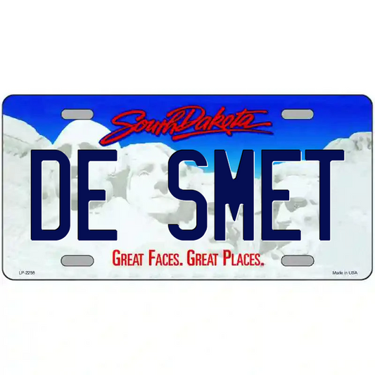 De Smet South Dakota Metal Sign