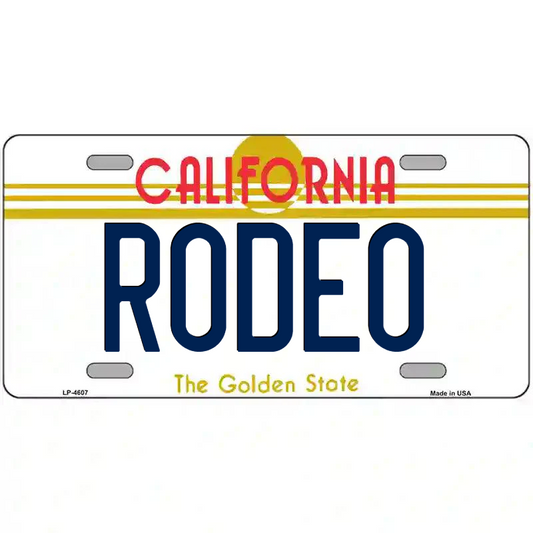 Rodeo California Metal Sign