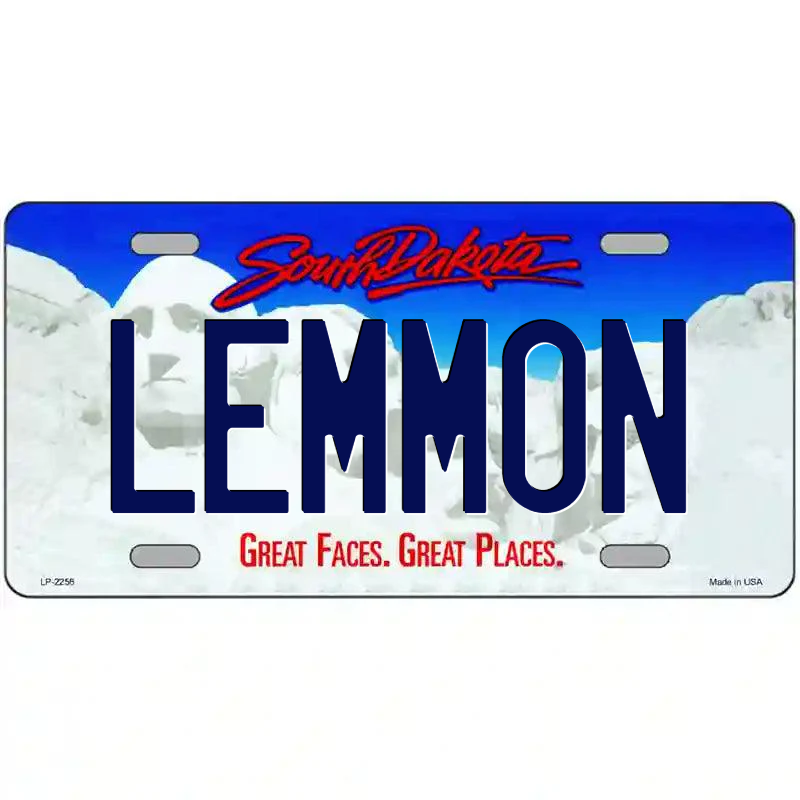 Lemmon South Dakota Metal Sign