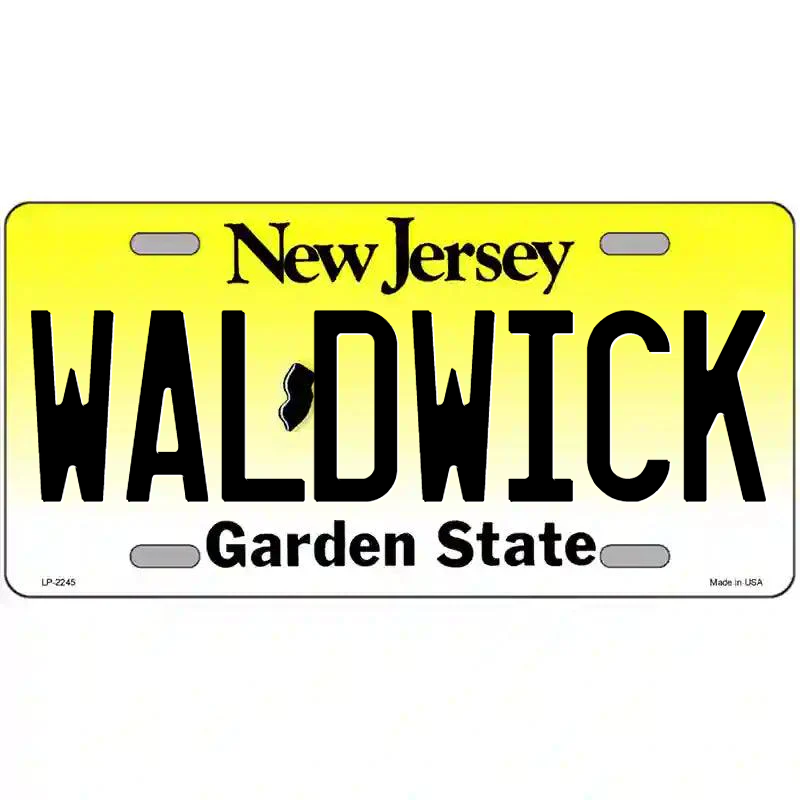 Waldwick New Jersey Metal Sign