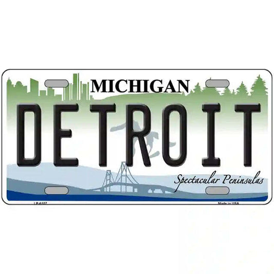 Detroit Michigan Metal Sign
