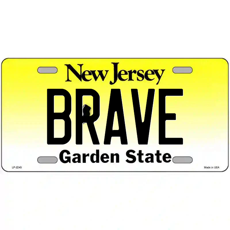 Brave New Jersey Metal Sign