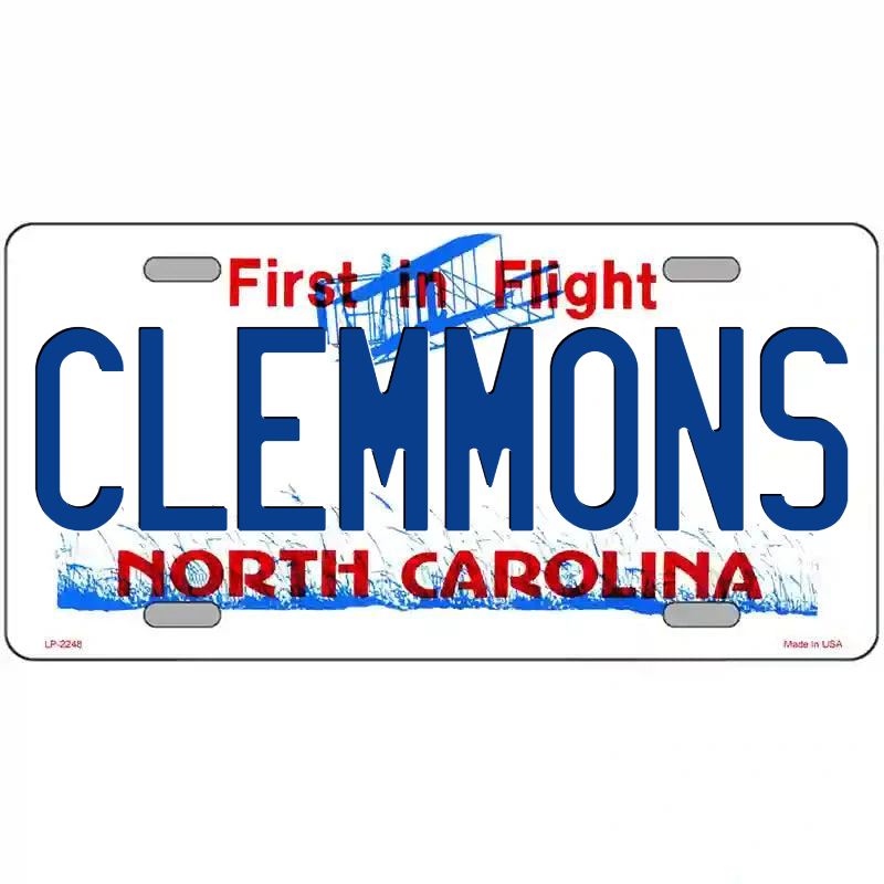 Clemmons North Carolina Metal Sign