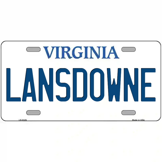Lansdowne Virginia Metal Sign