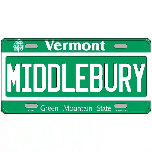 Middlebury Vermont Metal Sign