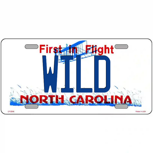 Wild North Carolina Metal Sign
