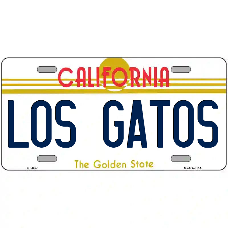 Los Gatos California Metal Sign