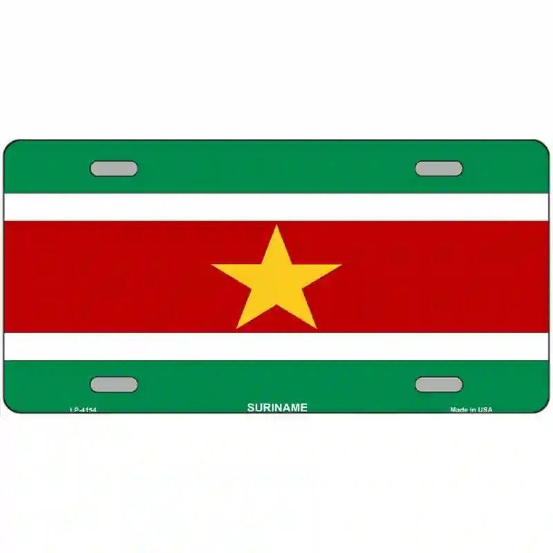 Surinam Flag Metal Sign