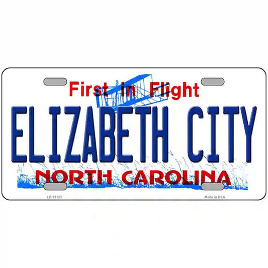 Elizabeth City North Carolina Metal Sign